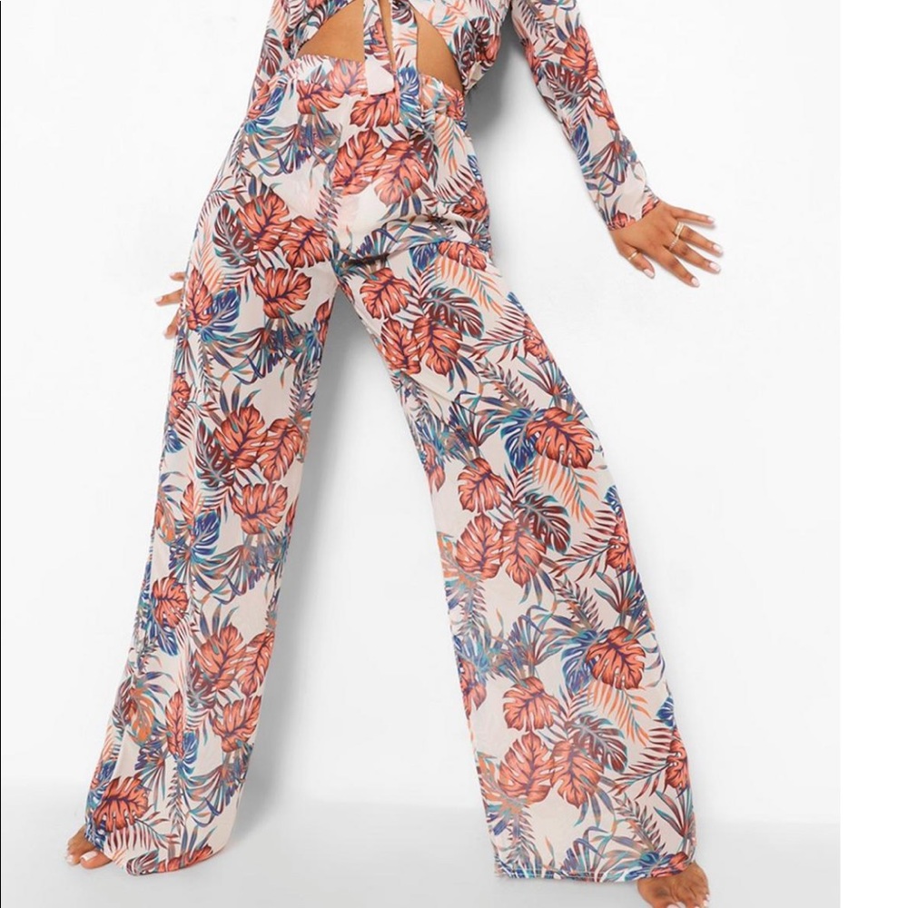 Boohoo Tropical Beach Pants